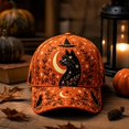 thumbnail image 5 of Halloween Print Baseball Cap Adjustable Snapback for Men Women Curved Brim Classic Casual Daily Hat, 5 of 5