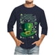 thumbnail image 1 of Camisetas de Manga Larga para Hombres, Día de San Patricio Impreso 3/4 Manga Camiseta de Fitness, Mezcla de Algodón Casual, 1 of 9