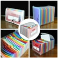 thumbnail image 5 of Uonlytech Transparent Expanding File Folder, White Plastic, Buckle Design, Document Organizer, 5 of 8