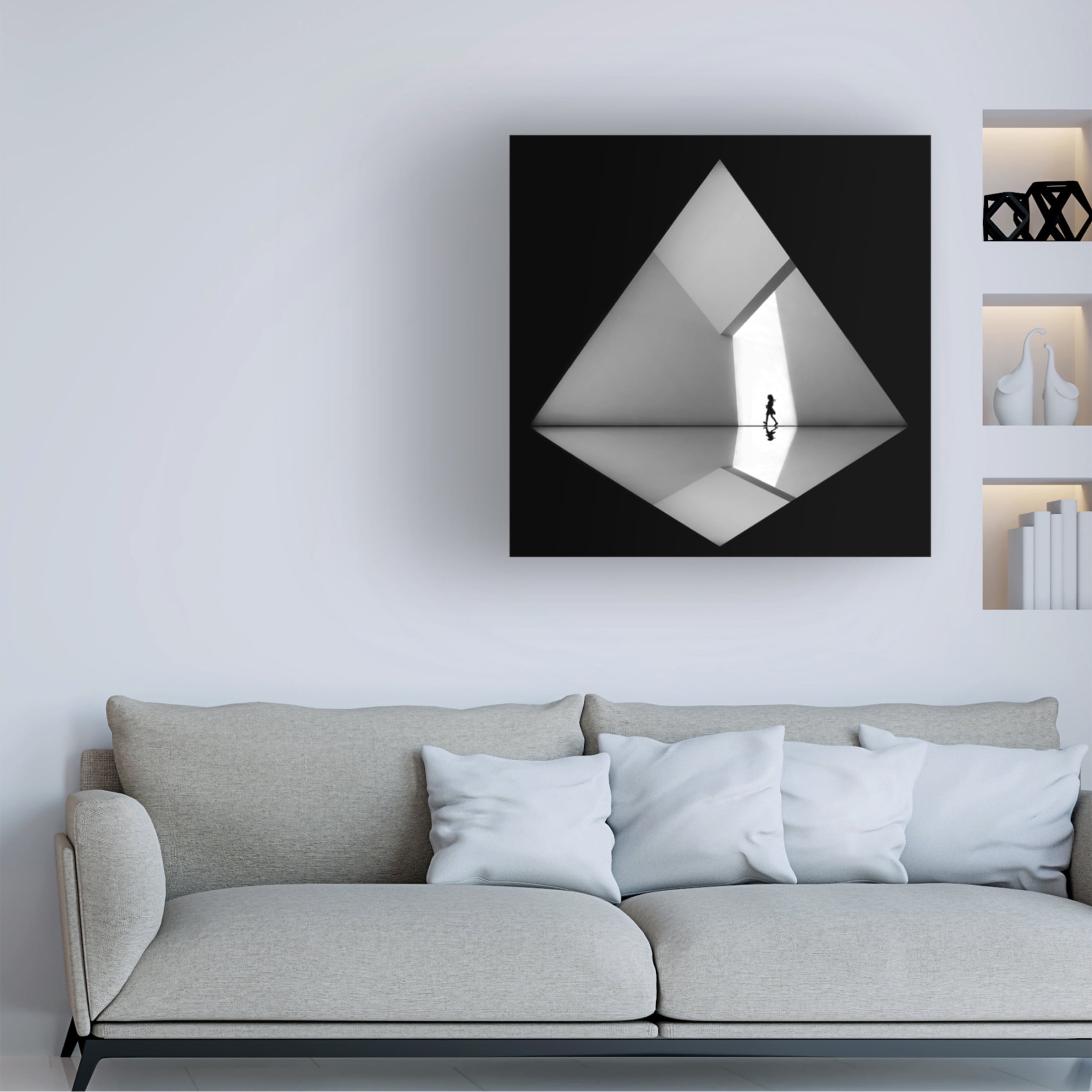 Trademark Fine Art Huib Limberg  Walking the Diamond 01 Canvas Wall Art