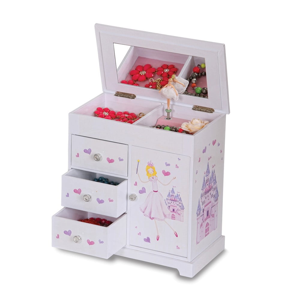 Diamond2Deal Girls Musical Ballerina Jewelry Box