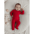 thumbnail image 5 of BemeyourBBs Newborn Christmas Baby Boy Girl Outfit Romper Crew Neck Long Sleeve Footed Jumpsuit Xmas Clothes, 5 of 9
