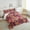 Red, variant on Erosebridal Paisley Floral Bedding Full Comforter Set, Western Cowgirl Cowboy Comforter Sets Full Size, Boho Style Reversible Down Comforter, Lightweight Bedroom Decoration, 3pcs