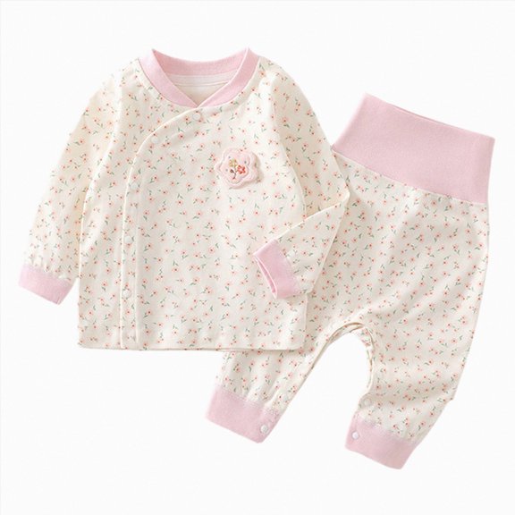 TOWED22 Boys Girls Pajamas 2Piece Toddler Kids Pjs Sets Cotton Toddler Clothes Sleepwears 3 6 9 12 18 24 Months 2t 3t 4t 5t 6t 7t 8t 9t(Pink,12-18 M)