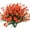 Orange, variant on Moocorvic 8Pcs Artificial Flowers, UV Resistant Outdoor Flowers, Fake Plastic Flowers for Home Kitchen Bedroom Wedding Party Decor