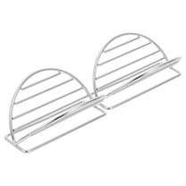MLINS 2pcs Stainless Steel Taco Holder For Grilling And Baking Taco Tray For Serving Tacos Sushi And Snacks Ideal For Parties And Events