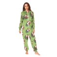 thumbnail image 2 of FORMRS Onesies Pajama for Adults Unisex Hoodie Winter Jumpsuit One Piece Sleepwear, Sizes S-2XL, Game Day Footballs, 2 of 7