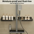 thumbnail image 4 of Aromei 23.6 Inch Shower Caddy Over Faucet Rack , Carbon Steel Bathroom Kitchen Faucet Floating Shelf for Cleanser Organizer Dish Soap Holder, Charcoal Gray Finish, 4 of 11