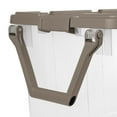 Sterilite 160 Qt. Wheeled Storage Box Taupe Splash
