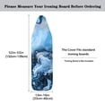 thumbnail image 5 of HELLHERO Marble Pattern Elastic Edge Ironing Board Cover Dust-Proof Protector Soft Hook and Loop Fastener Polyester Fiber Fabric 15x54 Inch, 5 of 5