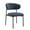 Blue Gray, variant on Hawsaiy Modern Upholstered Dining Chairs Set of 6, Teddy Plush Cushioned Side Chairs with Curved Back & Black Metal Legs for Dining Room Living Room Bedroom, Gray