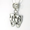 thumbnail image 4 of Drama Mask Necklace - Tragedy Comedy Mask Thespian, 4 of 7