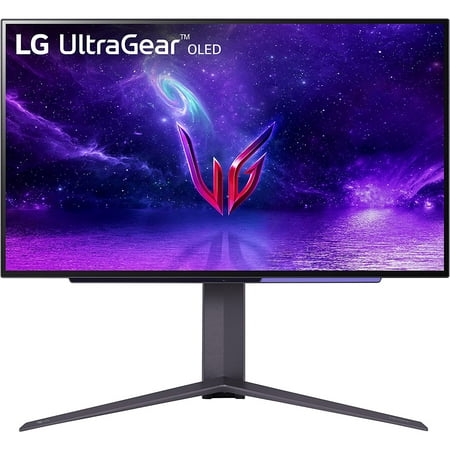 LG 27GR95QE-B 27" Ultragear OLED QHD Gaming Monitor with 240 Hz Refresh Rate 0.03ms Response Time and NVIDIA G-SYNC Compatible, Black - (Open Box)