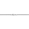 thumbnail image 4 of Leslie's Real 14kt White Gold 1.95mm Round Cable Chain; 18 inch; Lobster Clasp; for Adults and Teens; for Women and Men, 4 of 5