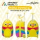thumbnail image 5 of Maleta de viaje infantil Armored Travel Maleta de viaje niñas niños carry-on mochila rígida con ruedas 16' kínder Preescolar usos múltiples Edades 2 a 6 años Pájaro, 5 of 6