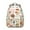 Beige, variant on Mushroom Patterned Laptop Backpack for School, Roomy College Bookbag with Multiple Pockets, Comfortable Carry, Great Gift for Students and Teens Campus Life