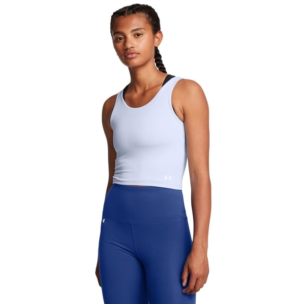 Under Armour Motion - Playera sin Mangas para Mujer, (464) Nimbus Blue/White, X-Small