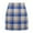 Blue, variant on Women's Plaid Mini Skirt High Waist Pencil Bodycon Short Fall Skirts