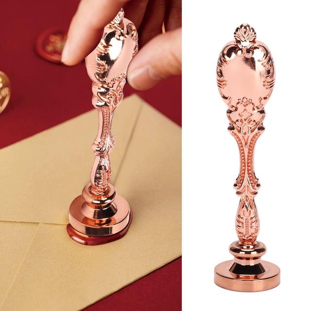 Wax Sealing , Exquisite Workmanship Wax Handle Stable Quality for Home Rose Gold,Silver,Bronze