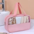 thumbnail image 3 of LCXmlly Portable Storage Bag Large Capacity Waterproof Portable Toiletry Makeup Pouch Organizer Clear PVC Travel Pouch with Zipper Handle, 3 of 9