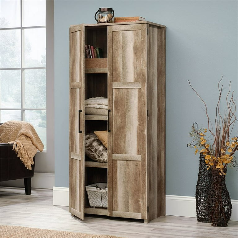 HomeVisions Lintel Oak Storage Cabinet 425050 - The Home Depot