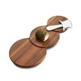 thumbnail image 2 of Snowman Cheese Board w Top Hat Spreader by Nambe, 2 of 3