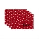 thumbnail image 1 of Manteles Individuales para el DíA de San ValentíN, Tapete de Mesa de Cocina Interior Rojo de Arpillera de Temporada de Granja para Fiestas en el Hogar, 4 Piezas, 1 of 6