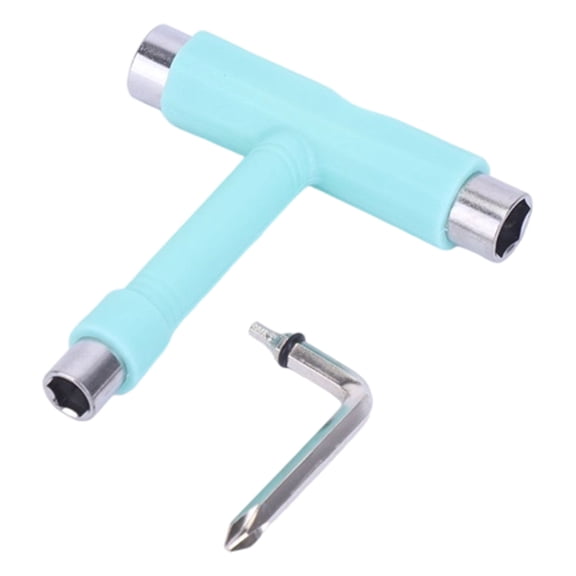 Portable T-Shaped Wrench Adjustable Tool for Roller Skate, Snowboard, Electric Scooter, Easy-Grip Design