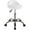 White, variant on Alden Design Adjustable Rolling PU Leather Salon Stool, Black