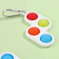 thumbnail image 4 of Mini Fidget Dimple Toy, New Designed Dimple Fidget Hand Toy, Dimple Stress Relief Toy Keychain, Portable Handheld Decompression Sensory Bubble Push Pop Toy for Adult Children (#20), 4 of 6
