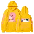 thumbnail image 1 of Sudadera con capucha de Darling In The Franxx para mujer, jersey de talla grande con estampado gráfico de dos ojos Zero, sudadera Harajuku para mujer, 1 of 1
