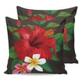 thumbnail image 6 of Outdoor Throw Pillow Cover Red Hibiscus Flower with Green Leaves Waterproof Cushion Covers 2 Pack Farm Floral Art Pillow Cases Home Decoration for Patio Garden Couch Sofa, 6 of 6