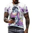 thumbnail image 3 of Eeyore Printed Short Sleeve T-Shirts Casual Graphics Tees Fashion Novelty Shirts for Men Women S, 3 of 8