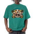 thumbnail image 2 of jowamay Dog Shirts for Men Washed Crew Neck Loose Distressed T Shirts Fashion Cotton Clothes for Travel Commuting, 2 of 7
