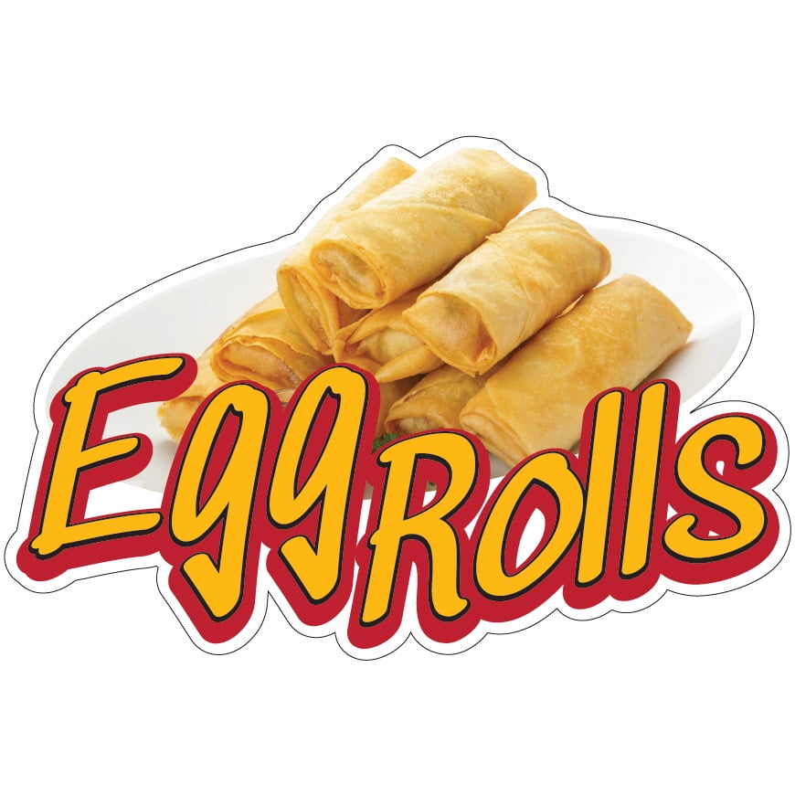 Egg Rolls Decal Concession Stand Food Truck Sticker 