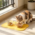 thumbnail image 2 of Leodye 1PCS Rectangular Silicone Pet Feeding Mat, Anti-spill Anti-slip Slow Feeder Placemat fors s, Easy to Wipe Clean -17.32x10.63x0.39in, 2 of 6
