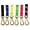 Blue, variant on Brass Clip Hook Swivel Strap Gear Keeper
