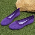 thumbnail image 5 of Willtoo Women Flat Shoes Knitted Lightweight Slip-on Loafers Breathabel Soft Comfortable Ballet Flats, 5 of 6