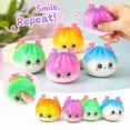 thumbnail image 4 of Cute Bun Dumpling Squishy Mystery Box, Mystery Squeeze Dumpling, Squishy Dumpling Stress Relief Toy with Realistic Texture, Glitter Stress Relief Squeeze Balls, Party & Birthday Gifts Adults, 4 of 6
