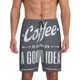 thumbnail image 1 of Balery Coffee Is Always A Good Idea Pantalones cortos de pijama de punto de algodón para hombre con cinturilla y bolsillos-Medium, 1 of 6