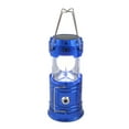 thumbnail image 2 of Solar Collapsible LED Lantern 3-in-1 Rechargeable, Flashlight & USB Power Bank - Portable, Bright, Eco-Friendly - Camping, Outdoor Activities, Emergencies (Blue), 2 of 5