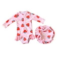 thumbnail image 1 of Odeerbi 1-6 Años Traje de Baño de Manga Larga Para Niñas Con Gorra de Baño Traje de Baño de Entrenamiento Atlético de Una Pieza Traje de Baño de Surf, 1 of 3