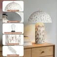 thumbnail image 3 of 18.5in Vintage Mushroom Table Lamps with Rocker Switch, White Rustic Nightstand Lamp for Bedroom, Farmhouse Home Office Decor, 3 of 6