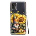 thumbnail image 1 of MUNDAZE Motorola Moto G Stylus 2021 Shockproof Clear Hybrid Protective Phone Case Cute Gnome Sunflowers Clear Cover, 1 of 5