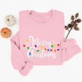 thumbnail image 2 of lulshou Women's Christmas Print Crewneck Sweatshirt Festive Holiday Long Sleeve Pullover Sweater Style Gift for Family, S, 2 of 6