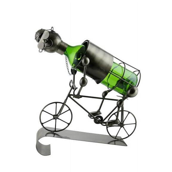 Three Star Import & Export ZB711 Wine Bottle Holder, Bicycle Rider