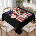 thumbnail image 1 of American Austrian Flag Square Tablecloth Black, Stain & Wrinkle Resistant, Washable Polyester Table Cloth Funny for Holiday, Buffet Parties, and Wedding(American Austrian Flag), 1 of 1