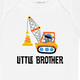 thumbnail image 4 of Inktastic Little Brother Construction Truck Boys Boys Baby Bodysuit, 4 of 5