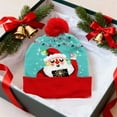 thumbnail image 5 of Unisex LED Light-up Christmas Sweater Hat Novelty Knitted Xmas Beanie Cap for Party Holiday Xmas Christmas Party Supplies, 5 of 6