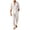 White, variant on Maqroz Mens Two Piece Outfits Long Sleeve V Neck Lace Up Shirts Drawstring Beach Pants Casual Summer Vacation Wear Linen Textured Matching Sets Bohemian Trendy Streetwear